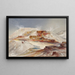 Lähteet kuumista lähteistä Gardiners-joella Yellowstone - Thomas Moran — kehystetty taideteos seinällä