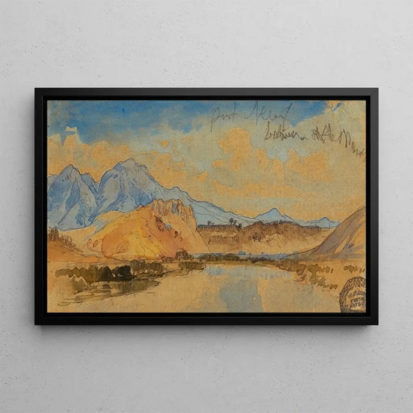 Port Neufin kanjoni Idaho - Thomas Moran — kehystetty taideteos seinällä