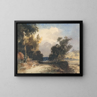 Vue près du château d'Arundel - Thomas Shotter Boys — kehystetty taideteos seinällä