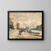 Näkymä Arts-sillalta ja Cité-saarelta Louvre-venaalta, Pariisi - Thomas Shotter Boys — kehystetty taideteos seinällä