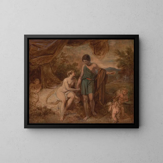 Epätäydellinen tutkimus Venusista ja Adoniksesta - Thomas Stothard — kehystetty taideteos seinällä