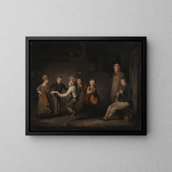 Rond de roses - Thomas Webster — kehystetty taideteos seinällä