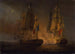 Engagement entre le HMS Amelia et la frégate française l'Aréthuse au large des îles de Los, 1813 - Thomas Whitcombe — näkymä teoksesta