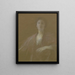 Hetki pohdiskelua - Thomas Wilmer Dewing — kehystetty taideteos seinällä