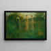 Maisema Puutarhassa - Thomas Wilmer Dewing — kehystetty taideteos seinällä
