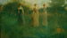 Maisema Puutarhassa - Thomas Wilmer Dewing — näkymä teoksesta