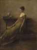 Nainen kultauksessa - Thomas Wilmer Dewing — näkymä teoksesta