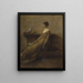 Nainen kultauksessa - Thomas Wilmer Dewing — kehystetty taideteos seinällä