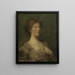 Muotokuva naisesta - Thomas Wilmer Dewing — kehystetty taideteos seinällä