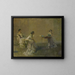 Le Commérage - Thomas Wilmer Dewing — kehystetty taideteos seinällä