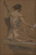 Muusikko - Thomas Wilmer Dewing — näkymä teoksesta