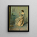 Le collier - Thomas Wilmer Dewing — kehystetty taideteos seinällä