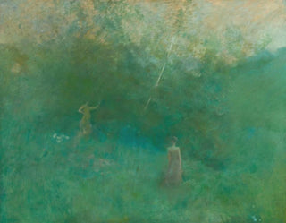 Le bouleau blanc - Thomas Wilmer Dewing — näkymä teoksesta