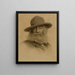 Walt Whitman - Thomas Wilmer Dewing — kehystetty taideteos seinällä