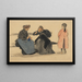 Kolme hahmoa - Théophile Alexandre Steinlen — kehystetty taideteos seinällä
