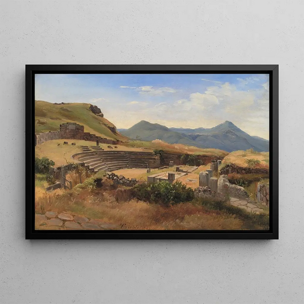 Thorald Brendstrup - The Ruins of the Antique Theatre at Tusculum Italy.webp