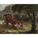 Maalauksen jäljennös Tiikeri ja käärme - Eugène Delacroix