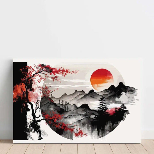 Maalauksen jäljennös Tirage d'art asiatique - Sérénité orientale