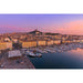 Valokuvapainos - Auringonlasku Marseillen Vanhassa satamassa