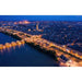 Ilmakuva tulostus - Bordeaux auringonlaskun aikaan