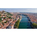 Panoraamvalokuva tuloste - Lyon taivaalta nähtynä