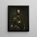 Alfonso d'Avalosin, Vaston markiisin, ritarin ja sivustakatsojan muotokuva - Titian — kehystetty taideteos seinällä