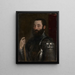 Urbinon herttua Guidobaldo II della Roveren muotokuva - Titian — kehystetty taideteos seinällä