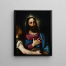 Kristuksen kiusaus - Tiziano — kehystetty taideteos seinällä