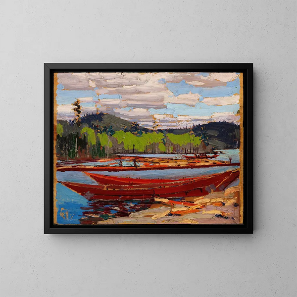 Bateaux - Tom Thomson — kehystetty taideteos seinällä