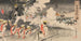 Troupes marchant de Weonsan à Pyeongyang et la bataille féroce entre deux armées - Tomita Shōkō — näkymä teoksesta