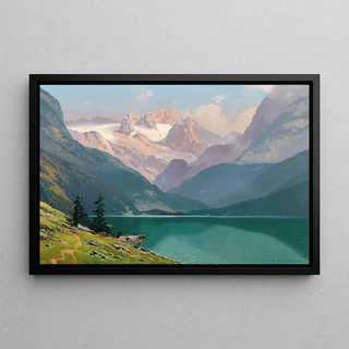 Toni Haller - Lake Gosau with the Dachstein.webp