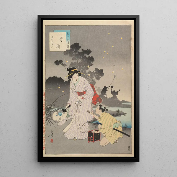 Toshikata Mizuno - Noblewomen of the Tokugawa Period Thirtysix Beauties Sanjuroko kasensoro Pl16.webp