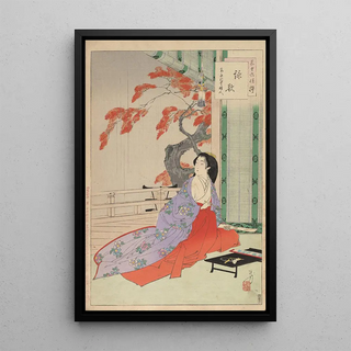 Toshikata Mizuno - Noblewomen of the Tokugawa Period Thirtysix Beauties Sanjuroko kasensoro Pl32.webp