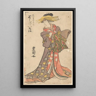 Toyokuni Utagawa - Woman with Court Costume with Elaborate Head Dress.webp