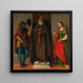 Trois saints Roch, Antoine abbé et Lucie - Giovanni Battista Cima da Conegliano — kehystetty taideteos seinällä