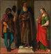 Trois saints Roch, Antoine abbé et Lucie - Giovanni Battista Cima da Conegliano — näkymä teoksesta