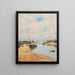 Trouville, uponkiinnittynyt lougre – Eugène Boudin — kehystetty taideteos seinällä