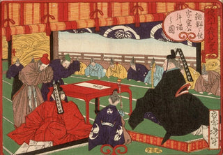 Tsukioka Yoshitoshi - A Messenger from Korea in Audience with Tokugawa Ienobu.webp