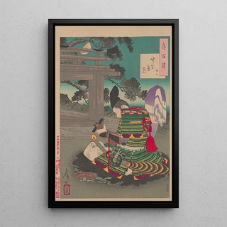 Tsukioka Yoshitoshi - Chikubushima moon Chikubushima no tsuki.webp