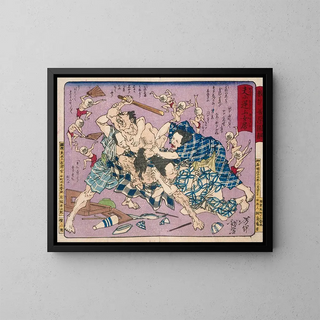 Tsukioka Yoshitoshi - Disobedient Wife and others from Moral Lessons of Good and Evil.webp