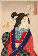 Halu tavata jonkun, Kaei-kauden courtesaani 1848-1853 - Tsukioka Yoshitoshi — näkymä teoksesta