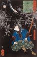 Tar Mitsukune katsellen luurankoja - Tsukioka Yoshitoshi — näkymä teoksesta