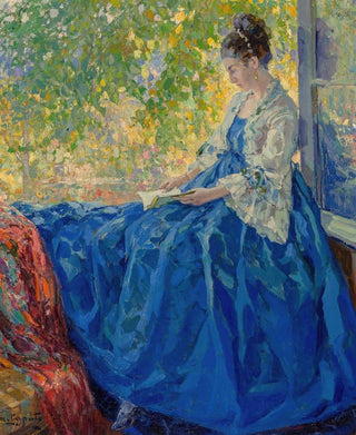 Ulisse Caputo - Young woman reading at an open window.webp