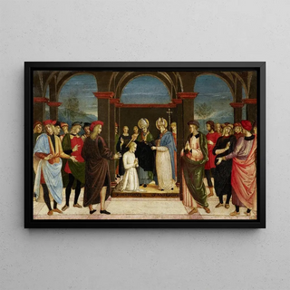Umbrian Master - Saint Ambrose vesting Saint Augustine.webp