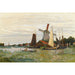 Maalauksen jäljennös Un Moulin à Zaandam de Claude Monet