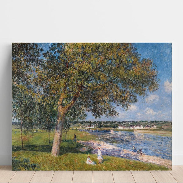 Maalauksen jäljennös Un Noyer dans la Prairie de Thomery - Alfred Sisley