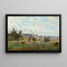 Maalauksen jäljennös Un Village des Environs de Mantes de Jean-Baptiste Camille Corot