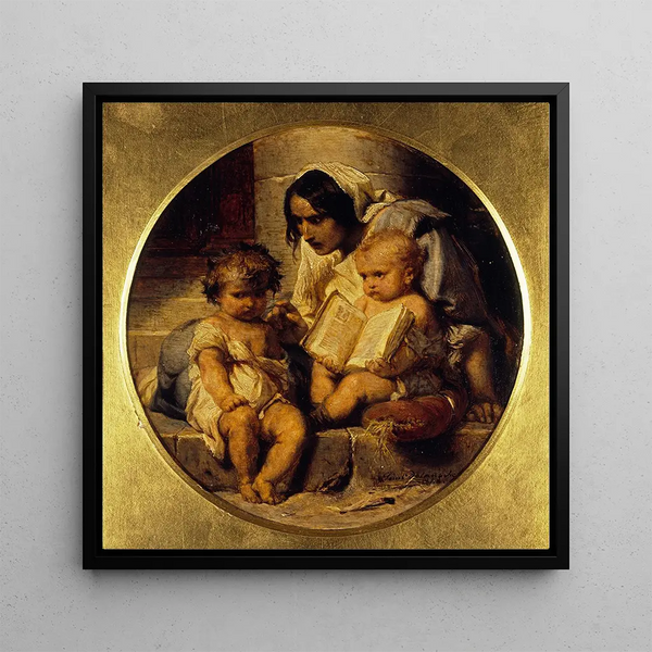Un enfant apprenant à lire - Paul Delaroche