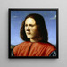 Nuori mies - Piero di Cosimo — kehystetty taideteos seinällä