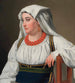 Une Ciociara, portrait d'une paysanne romaine - Christoffer Wilhelm Eckersberg — näkymä teoksesta